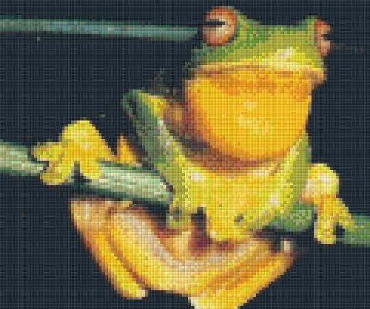 Yellow Frog Six [6] Baseplate PixelHobby Mini-mosaic Art Kits